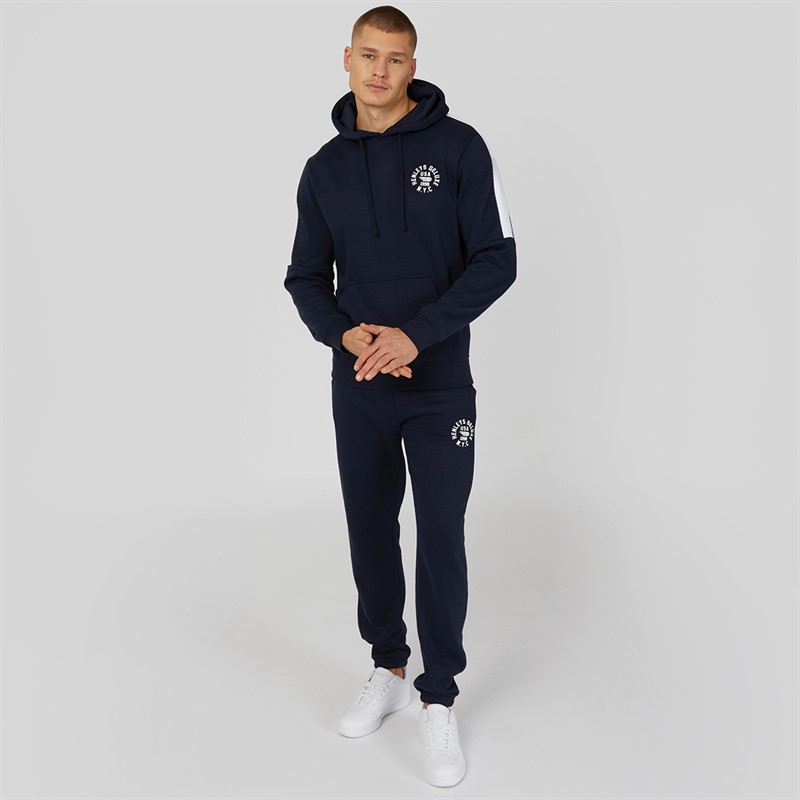 Henleys Mens Clayer Hoodie Navy