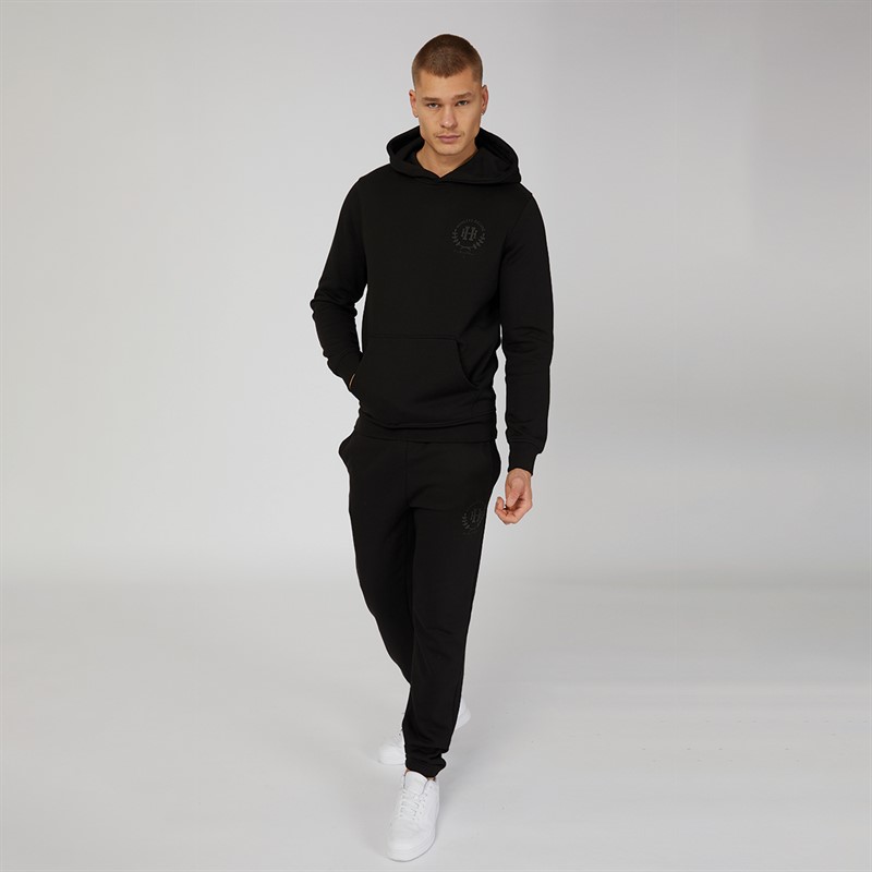 Henleys Mens Alston Hoodie Black