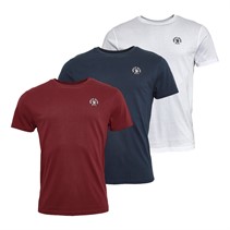 Henleys Mens Calyer Three Pack T-Shirts Assorted