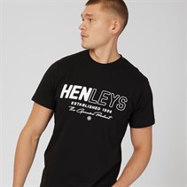 Henleys Mens Melvern T-Shirt Black