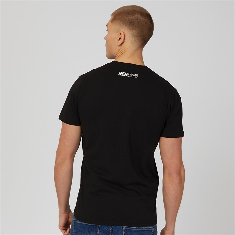 Henleys Mens Melvern T-Shirt Black