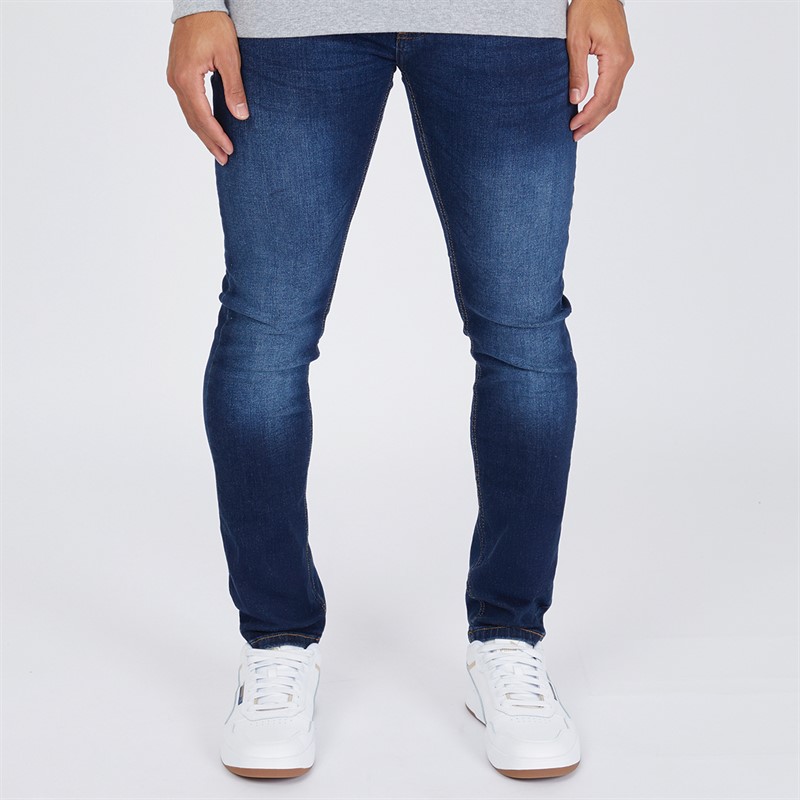 Henleys Mens Craze Comfort Jeans Dark Wash