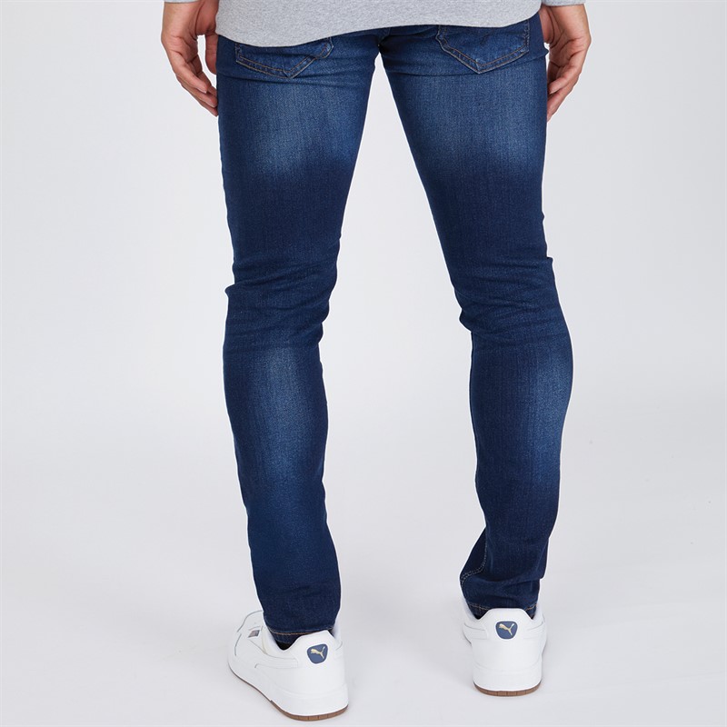 Henleys Mens Craze Comfort Jeans Dark Wash