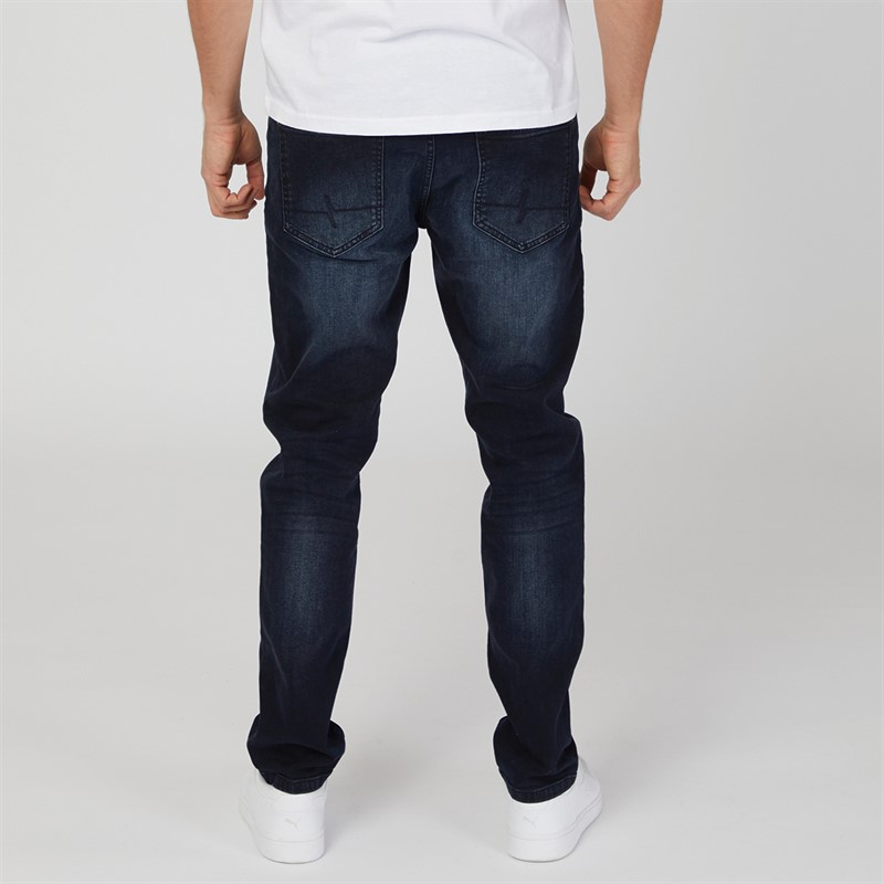 Henleys Mens Craze Comfort Jean Blue Black