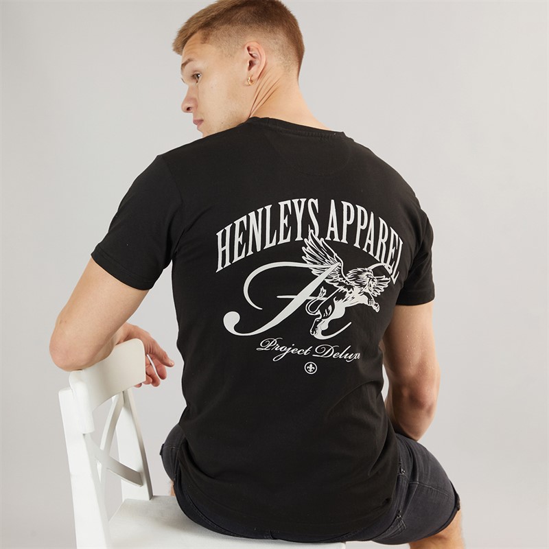 Henleys Mens Henwing T-Shirt Black