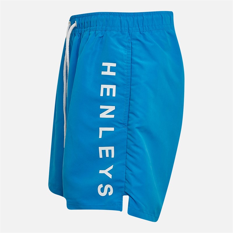 Henleys Mens Henybold Swim Shorts Blue