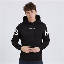 Henleys Mens Mens Hensleeve Hoodie Black