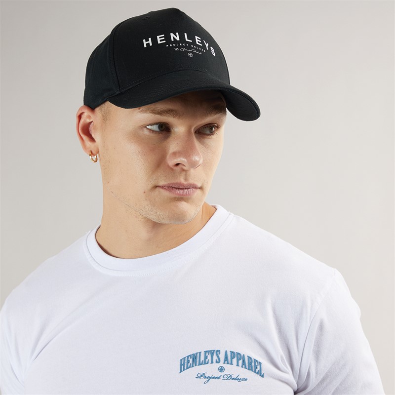 Henleys Mens Hentyme Cap Black - Size OS