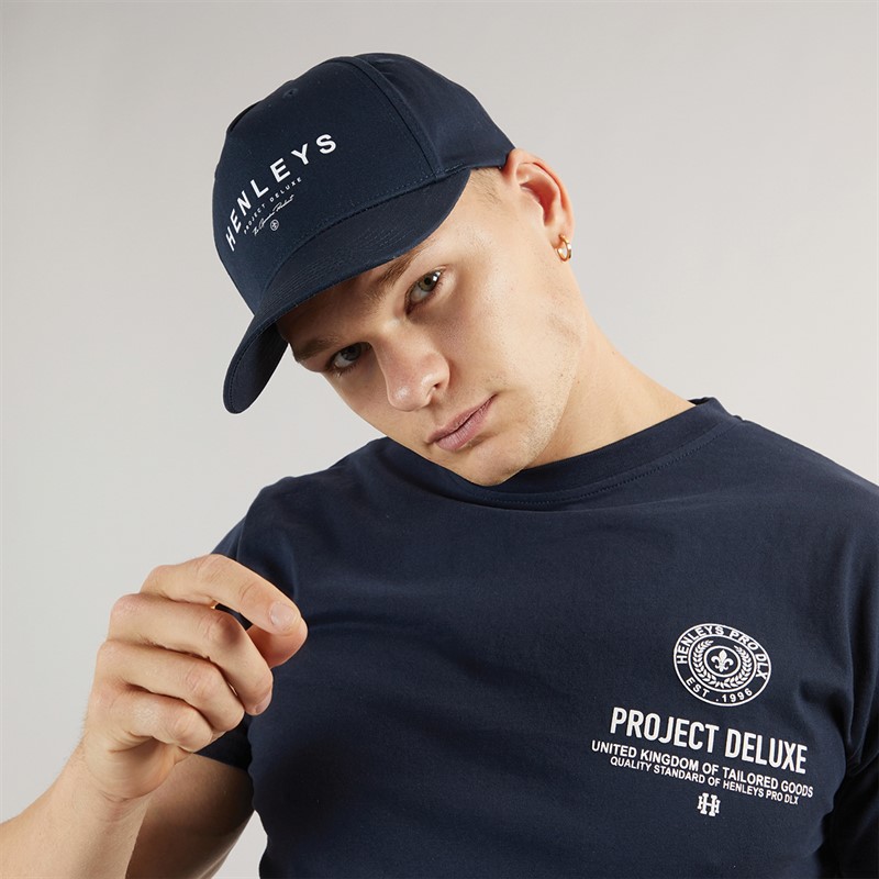 Henleys Mens Hentyme Cap Navy - Size OS