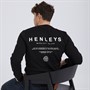 Henleys Mens Henstack Crew Neck Sweatshirt Black