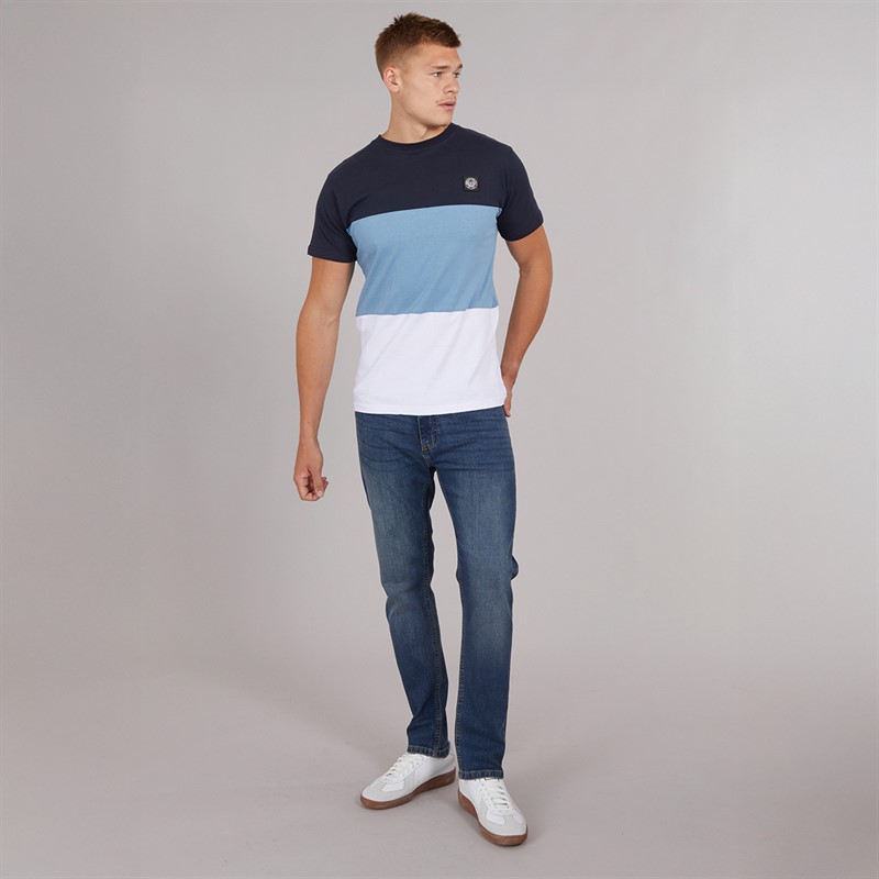 Henleys Mens Henpanel T-Shirt Navy