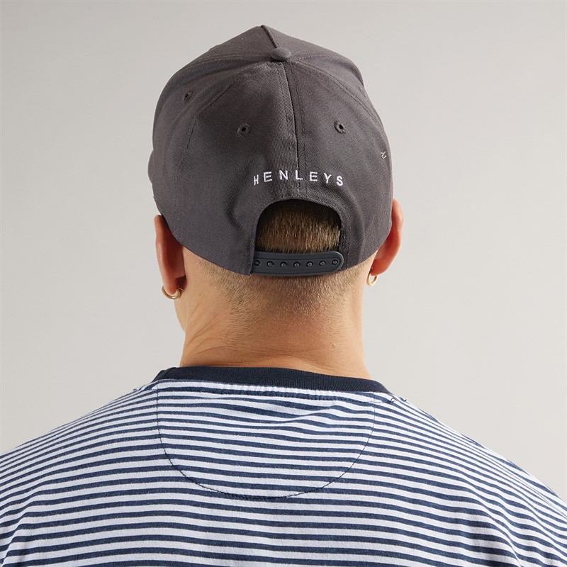 Henleys Mens Scripthen Cap Charcoal