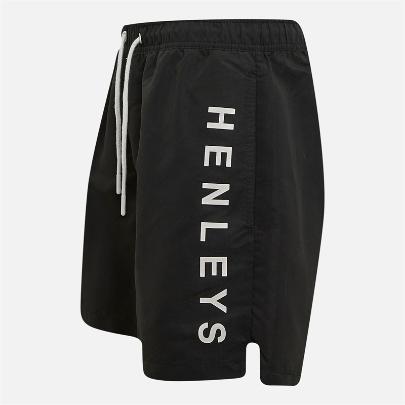 Henleys Mens Henybold Swim Shorts Black