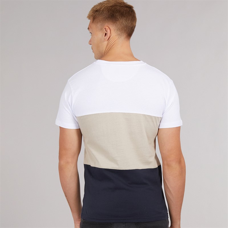 Henleys Mens Henpanel T-Shirt White