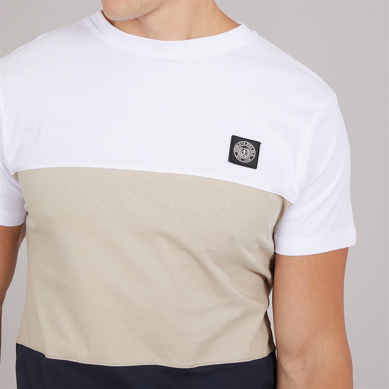 Henleys Mens Henpanel T-Shirt White