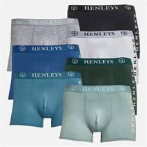 Henleys Mens Kelmack Seven Pack Boxers Multi