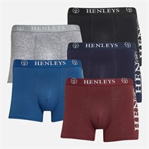Henleys Mens Kelpar Five Pack Boxers Multi