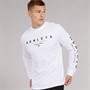Henleys Mens Melvern Long Sleeve Top White