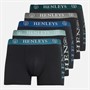 Henleys Mens Kelpar Five Pack Boxers Black Multi