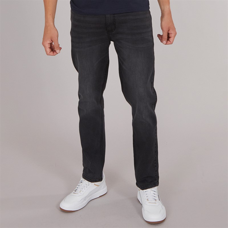 Henleys Mens Craze Comfort Jeans Charcoal