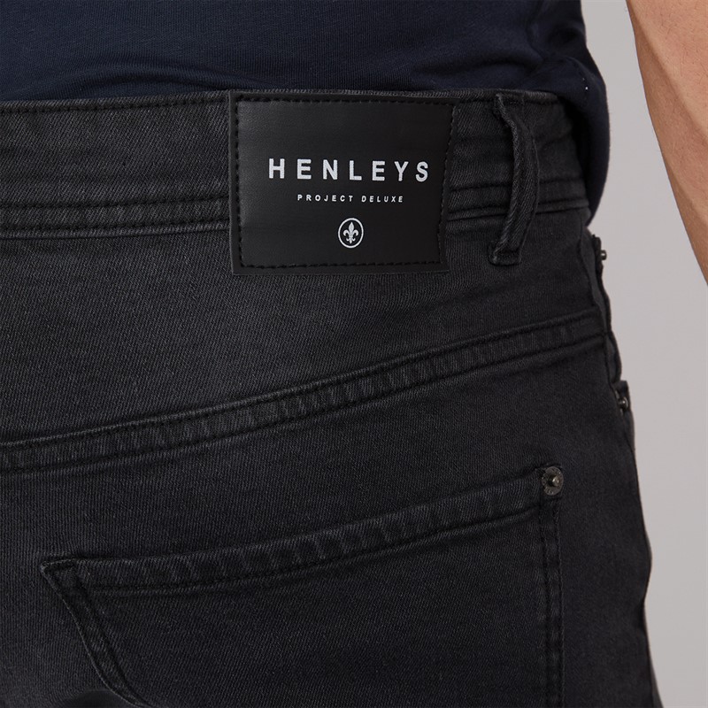 Henleys Mens Craze Comfort Jeans Charcoal