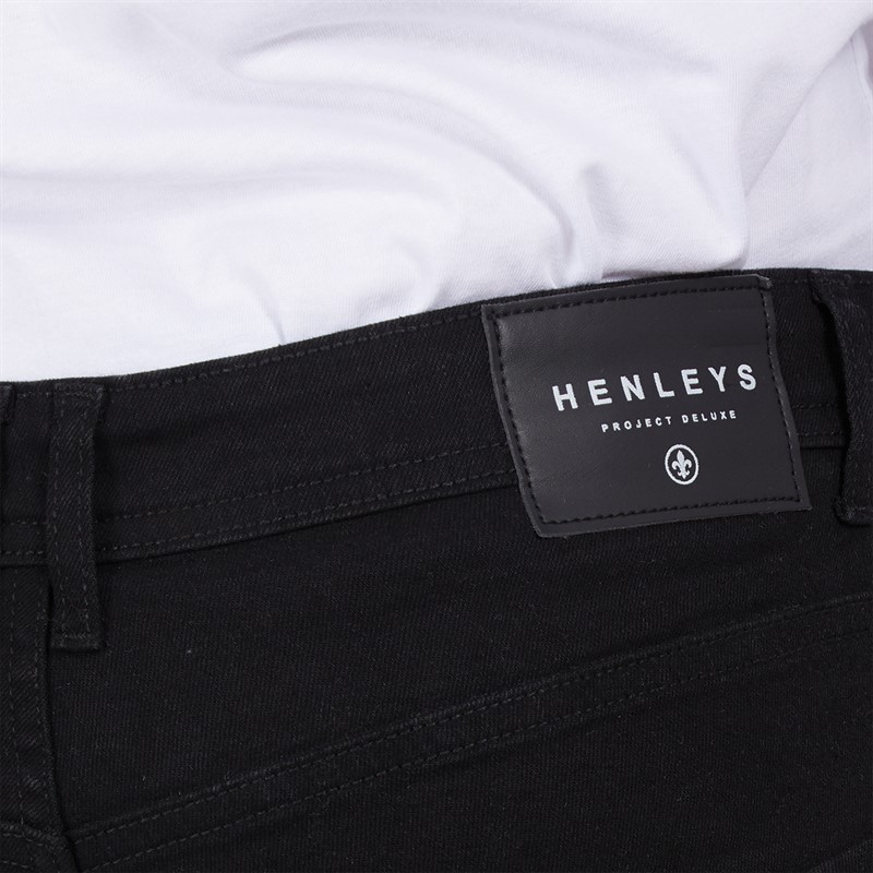 Henleys Mens Craze Comfort Jeans Black