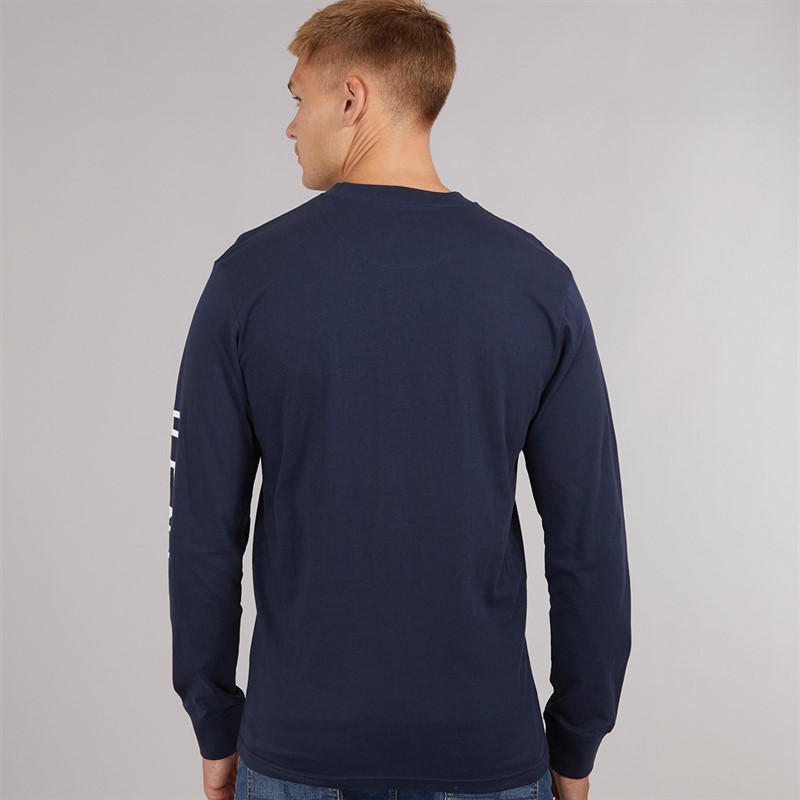 Henleys Mens Melvern Long Sleeve Top Navy