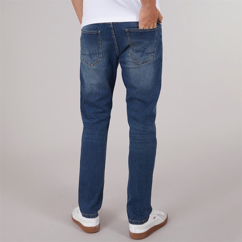 Henleys Mens Craze Comfort Jeans Stone Wash