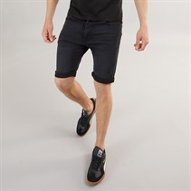 Henleys Mens Flex Denim Shorts Washed Black