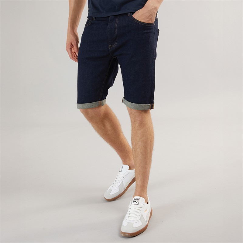 Henleys Mens Flex Denim Shorts Raw - Size 38