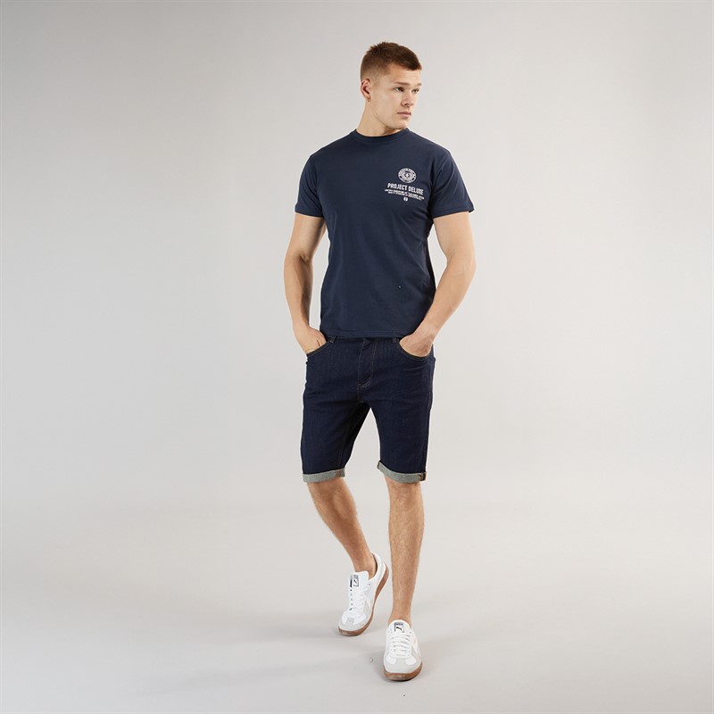 Henleys Mens Flex Denim Shorts Raw