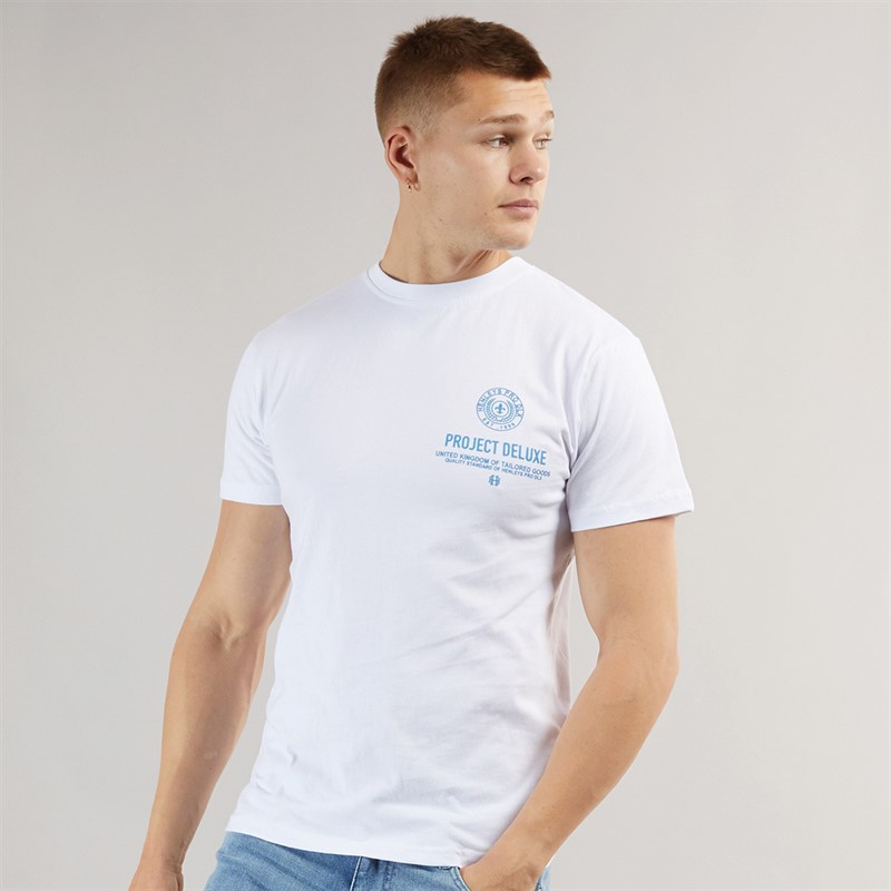 Henleys Mens Henstamp T-Shirt White