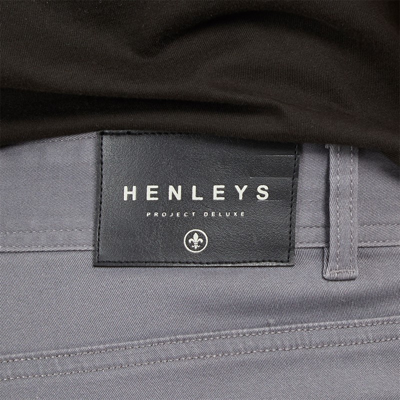 Henleys Mens Edition Chinos Grey