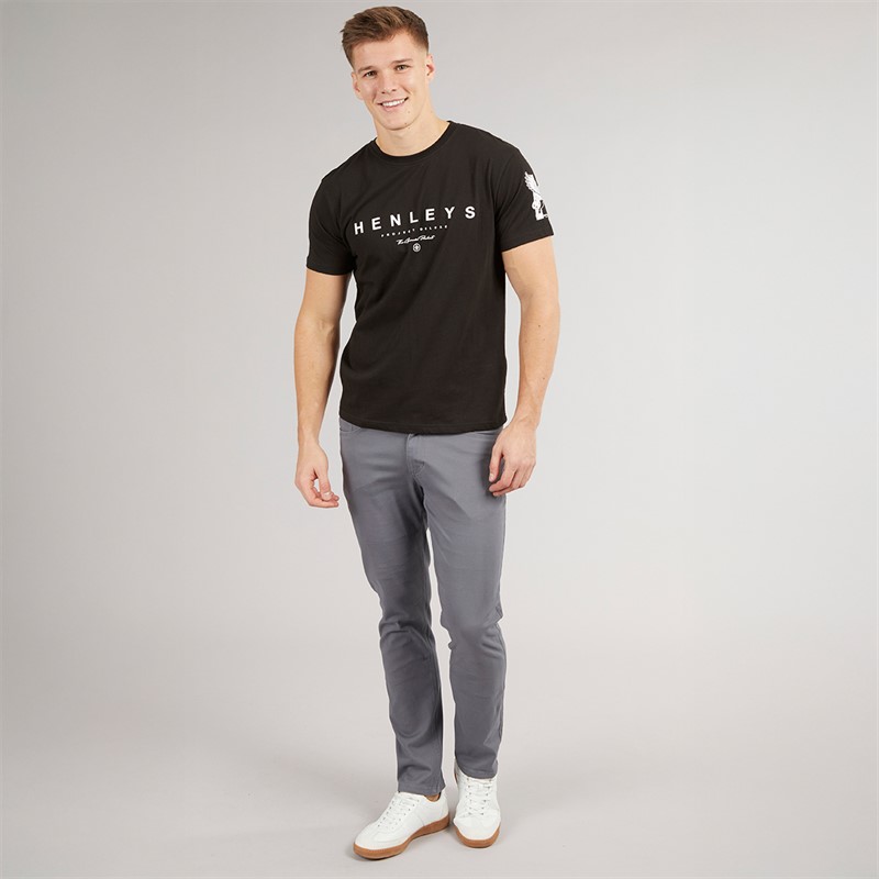 Henleys Mens Edition Chinos Grey