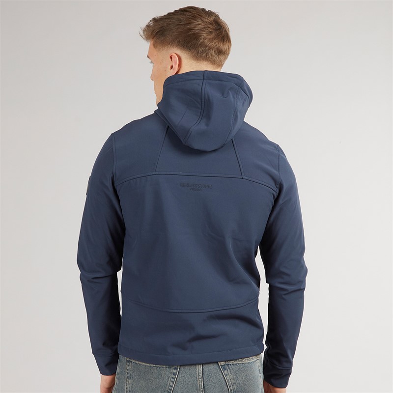 Henleys Mens Expand Soft Shell Jacket Navy