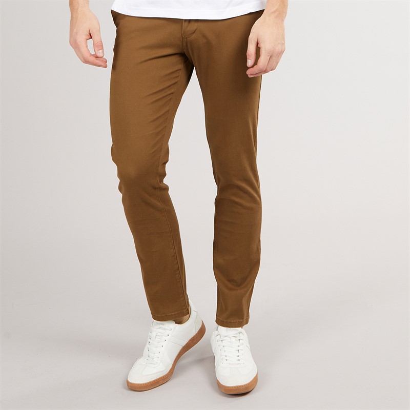 Henleys Mens Visit Chinos Tan