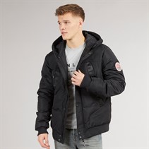 Henleys Mens Traction Bomber Jacket Black