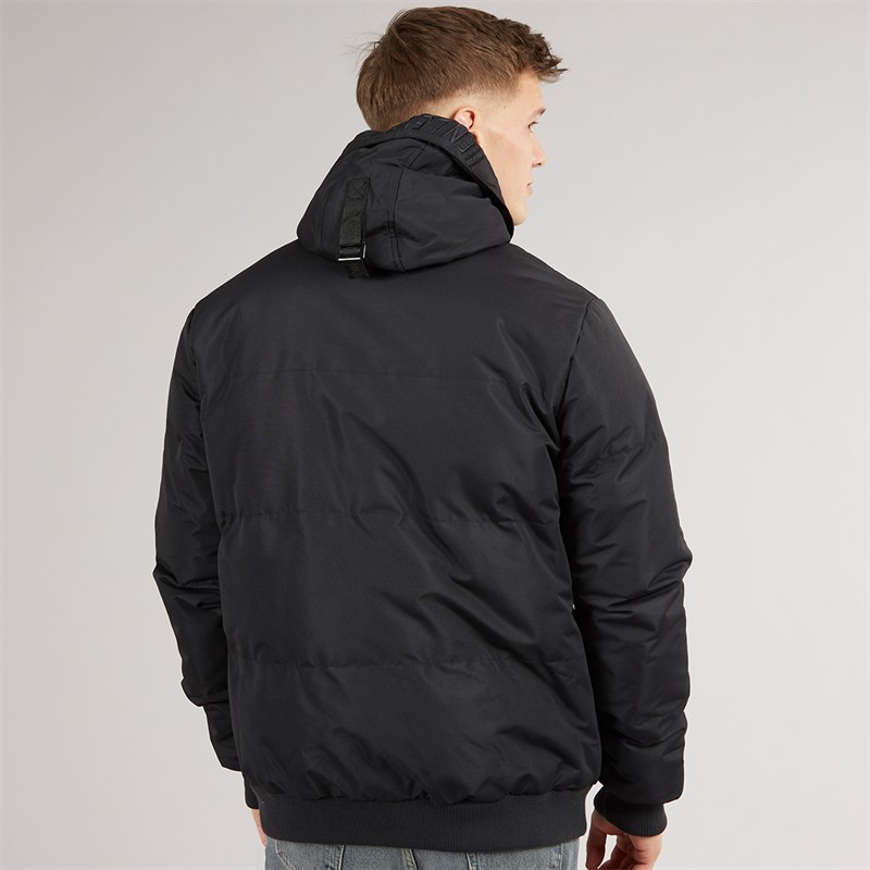 Henleys Mens Traction Bomber Jacket Black