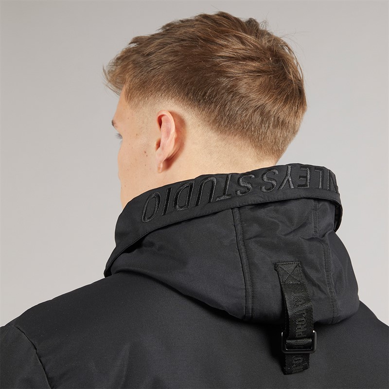 Henleys Mens Traction Bomber Jacket Black