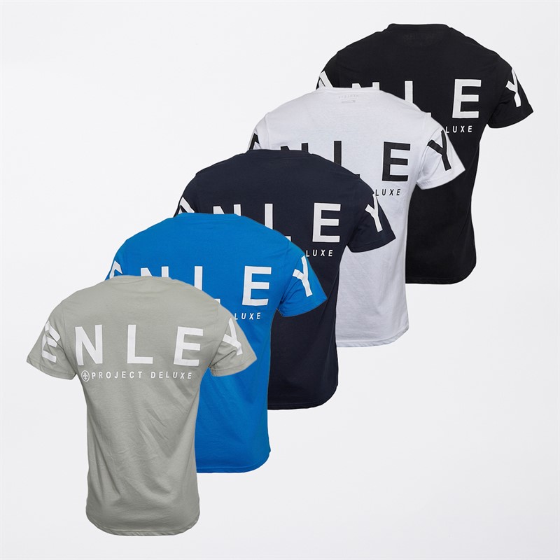 Henleys Mens Hensleeve Five Pack T-Shirts Assorted