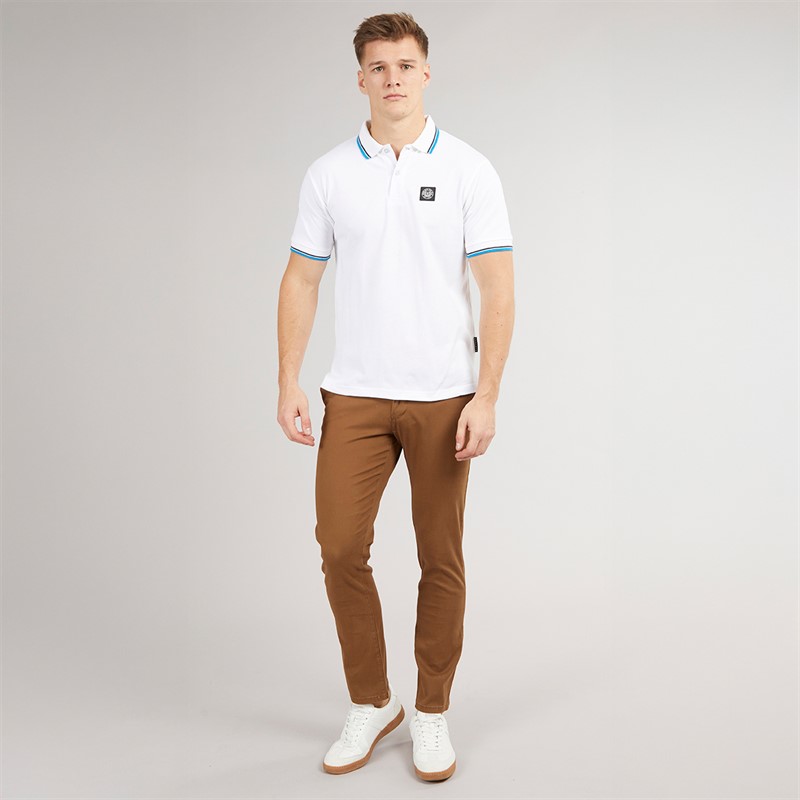 Henleys Mens Henalpha Polo Shirt White