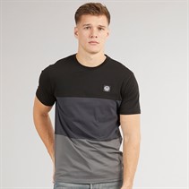 Henleys Mens Henpanel T-Shirt Black