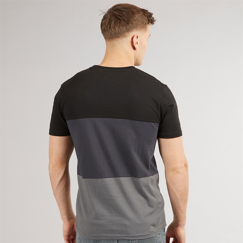 Henleys Mens Henpanel T-Shirt Black
