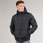Henleys Mens Thinker Puffer Bomber Jacket Black