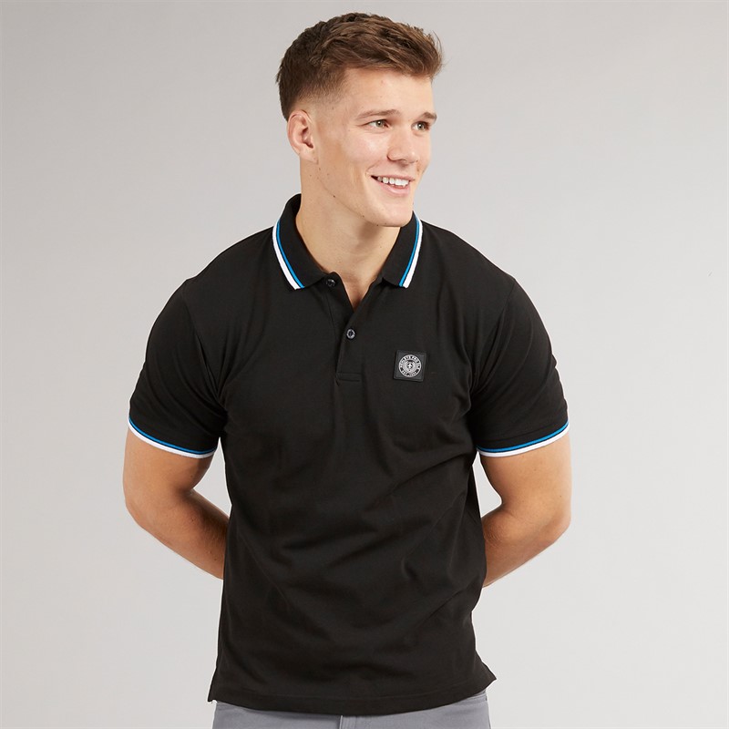Henleys Mens Henalpha Polo Shirt Black