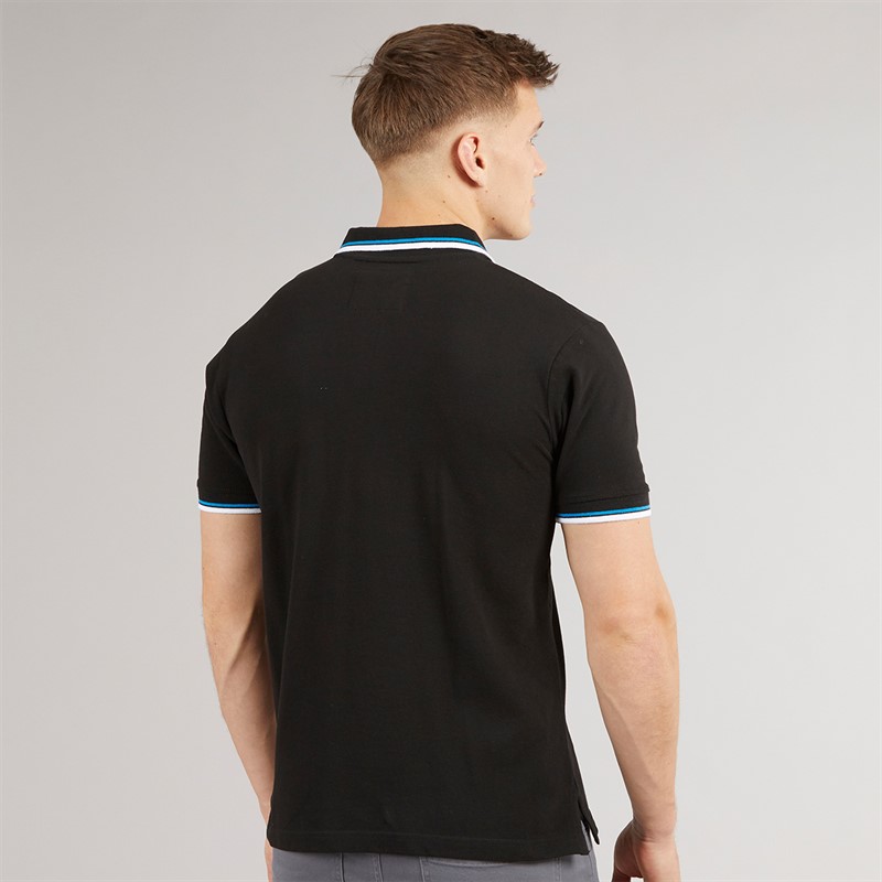 Henleys Mens Henalpha Polo Shirt Black