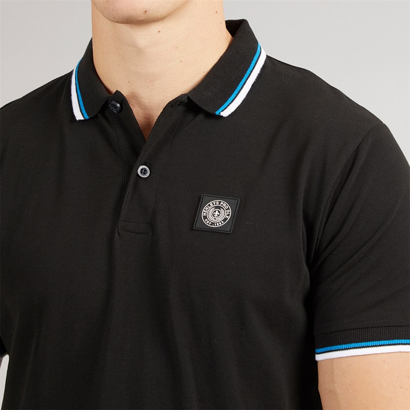 Henleys Mens Henalpha Polo Shirt Black