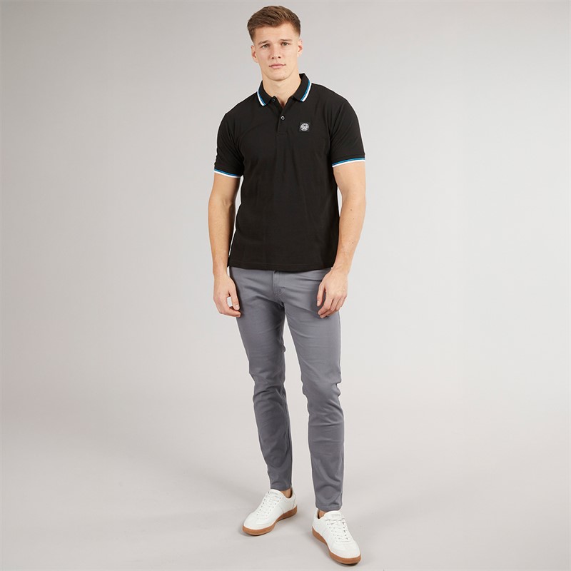 Henleys Mens Henalpha Polo Shirt Black