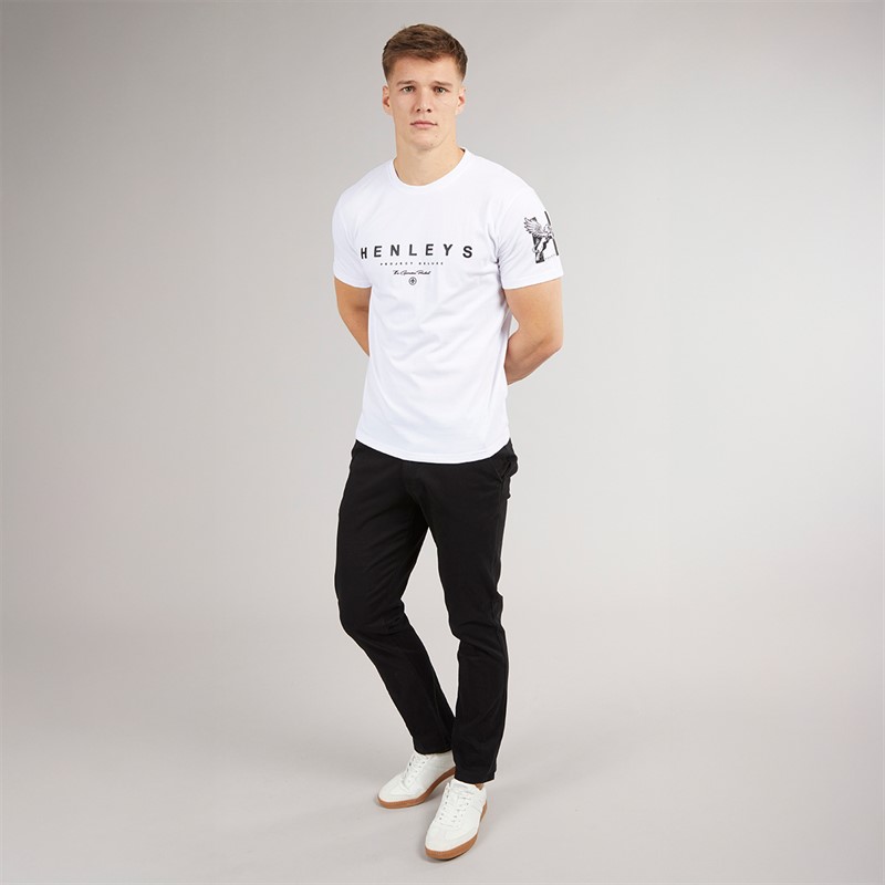 Henleys Mens Visit Chinos Black