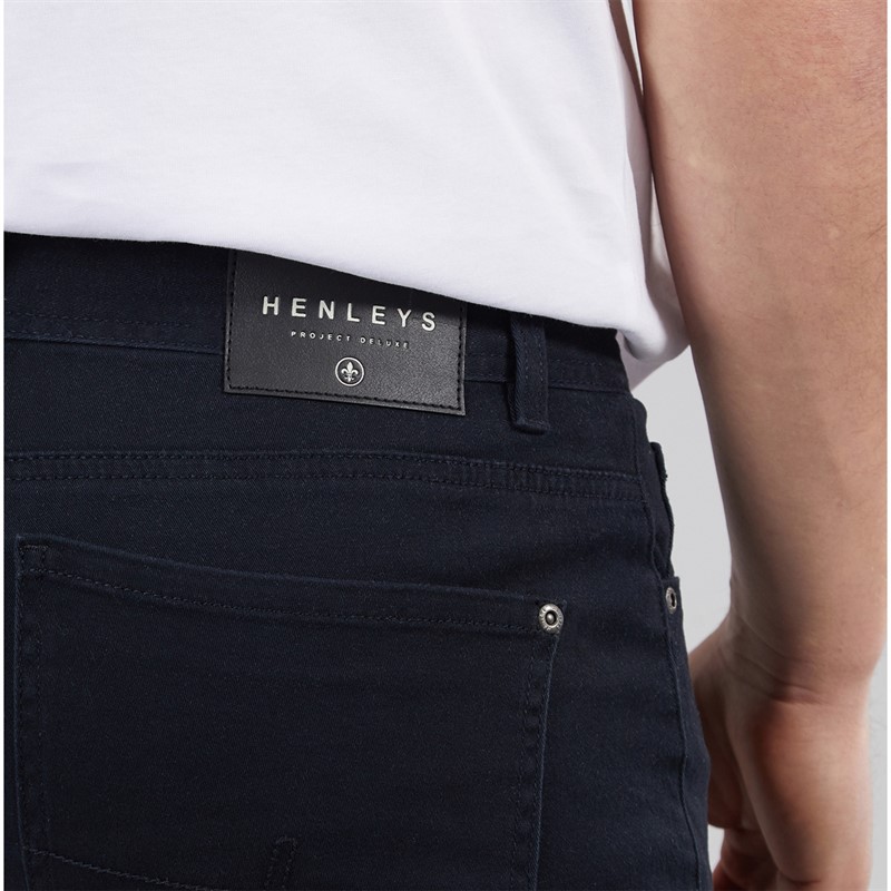 Henleys Mens Edition Chinos Navy